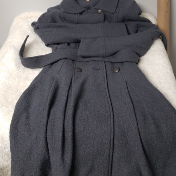 Free People Peplum Button Down Textured Wool Coat - Picture 7 of 7